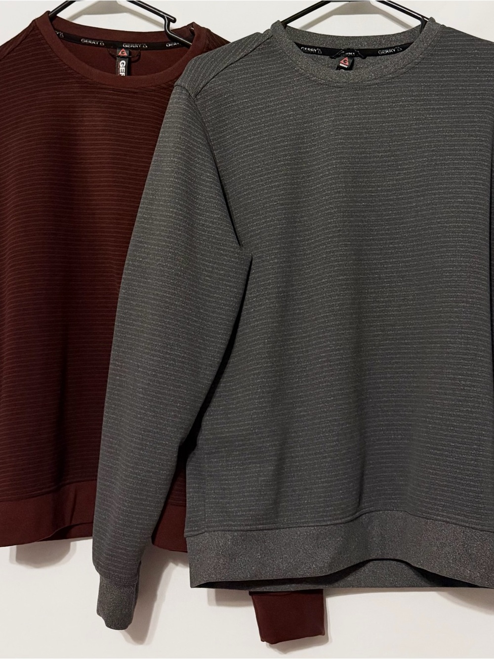 Gerry Weber Crewneck Sweaters in Maroon and Gray-Green